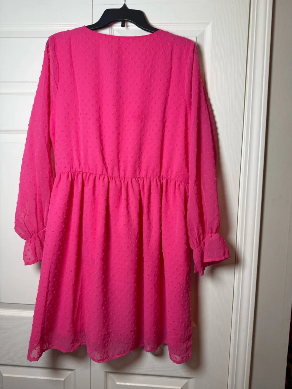 Zenana Women’s Pink Fuchsia‎ Swiss Dot Dress